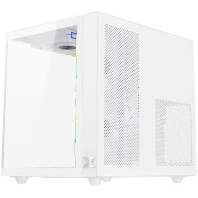 PC-Gehäuse Xigmatek Aqua M Lite EN44427 Weiß Glas ARGB Micro ATX PC-Gehäuse Xigmatek Aqua M Lite EN44427 Weiß Glas ARGB Micro ATX