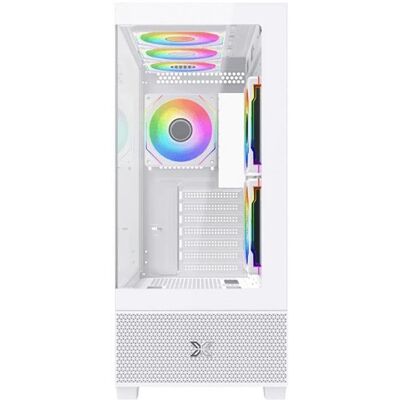 PC-Gehäuse Xigmatek EN43833 Alphard Weiß ARGB 6 Lüfter Glas Micro ATX PC-Gehäuse Xigmatek EN43833 Alphard Weiß ARGB 6 Lüfter Glas Micro ATX