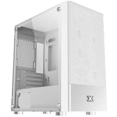 PC-Gehäuse Xigmatek EN47772 Oreo Arctic Weiß Glasfenster FRGB Mini Tower PC-Gehäuse Xigmatek EN47772 Oreo Arctic Weiß Glasfenster FRGB Mini Tower