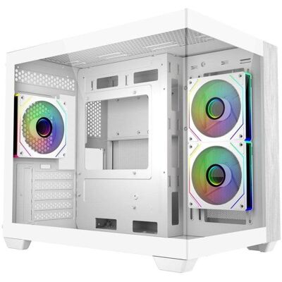 cooler-master PC-Gehäuse Cooler Master Elite 481 Wood Mini Tower Weiß Glas Holz RGB cooler-master PC-Gehäuse Cooler Master Elite 481 Wood Mini Tower Weiß Glas Holz RGB