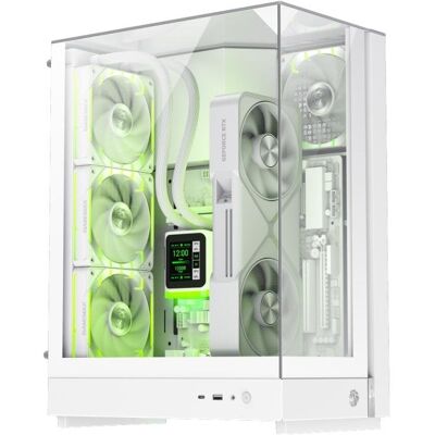 ATX Tower GameMax T20 WH Weiss Gehärtetes Glas RGB Gaming ATX Tower GameMax T20 WH Weiss Gehärtetes Glas RGB Gaming