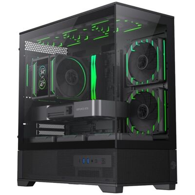 Gehäuse GameMax VISTA 2 MB Mini Tower Schwarz Tempered Glass Gaming Gehäuse GameMax VISTA 2 MB Mini Tower Schwarz Tempered Glass Gaming
