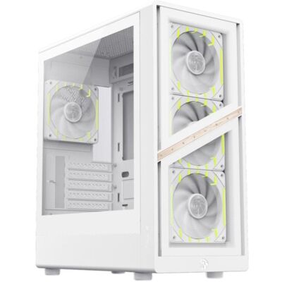 Tower GameMax AERIS 330 GW Mini Tower Weiss ITX micro ATX ARGB Tower GameMax AERIS 330 GW Mini Tower Weiss ITX micro ATX ARGB