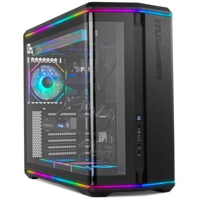 Gehäuse Mid-Tower ATX Nox Hummer Anvil Gekrümmtes Glas ARGB Schwarz USB 3.0 Type C Gehäuse Mid-Tower ATX Nox Hummer Anvil Gekrümmtes Glas ARGB Schwarz USB 3.0 Type C