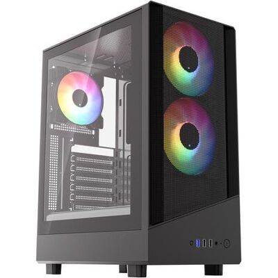 Gehäuse ATX VIDA SPIRE Gaming Schwarz mit Gehäusefenster Gehäuse ATX VIDA SPIRE Gaming Schwarz mit Gehäusefenster