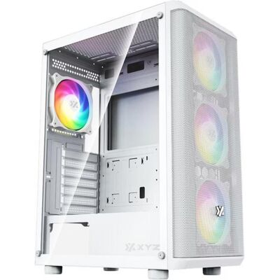 PC-Gehäuse ATX xyz X-CS-AIRONE60-M-W Weiß PC-Gehäuse ATX xyz X-CS-AIRONE60-M-W Weiß