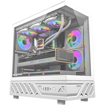PC-Gehäuse DarkFlash DS950 Weiß ATX/M-ATX/ITX 270° Gehärtetes Glas PC-Gehäuse DarkFlash DS950 Weiß ATX/M-ATX/ITX 270° Gehärtetes Glas