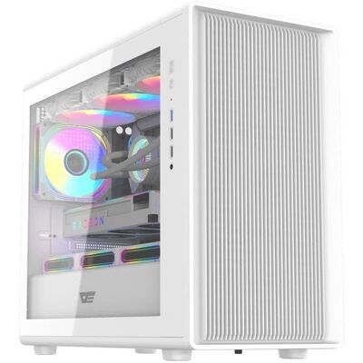 PC-Gehäuse Darkflash DB460M Weiß M-ATX/ITX Gehärtetes Glas PC-Gehäuse Darkflash DB460M Weiß M-ATX/ITX Gehärtetes Glas