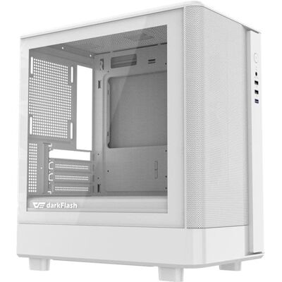 PC-Gehäuse Darkflash DB330M Mesh Weiß Gehärtetes Glas M-ATX/ITX PC-Gehäuse Darkflash DB330M Mesh Weiß Gehärtetes Glas M-ATX/ITX