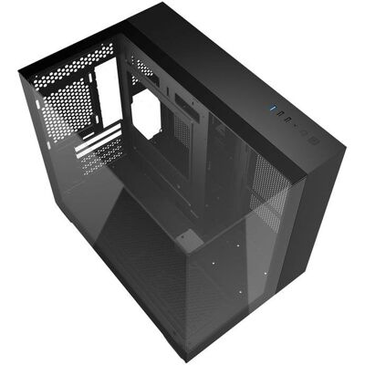 PC-Gehäuse Darkflash TH285M Gehärtetes Glas Schwarz M-ATX ITX PC-Gehäuse Darkflash TH285M Gehärtetes Glas Schwarz M-ATX ITX