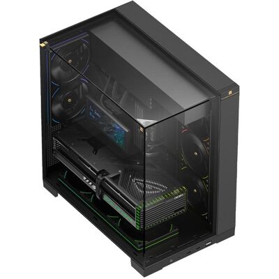 PC-Gehäuse Thermalright A70 Schwarz ATX micro ATX Mini-ITX Gehärtetes Glas PC-Gehäuse Thermalright A70 Schwarz ATX micro ATX Mini-ITX Gehärtetes Glas
