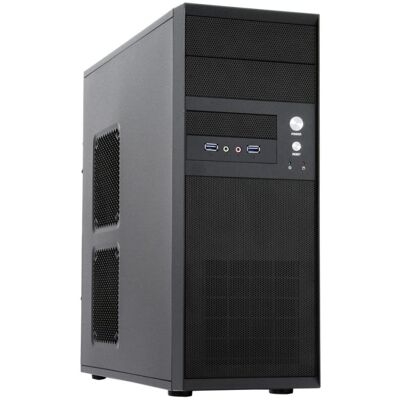 PC-Gehäuse Chieftec CQ-01B-U3-OP Midi Tower Schwarz ATX PC-Gehäuse Chieftec CQ-01B-U3-OP Midi Tower Schwarz ATX