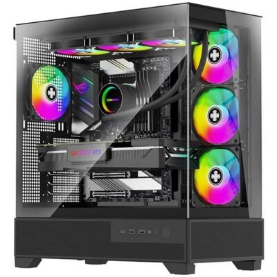 PC-Gehäuse Xilence Flare X909 ATX Mid-Tower mit Fenster und ARGB-Beleuchtung PC-Gehäuse Xilence Flare X909 ATX Mid-Tower mit Fenster und ARGB-Beleuchtung