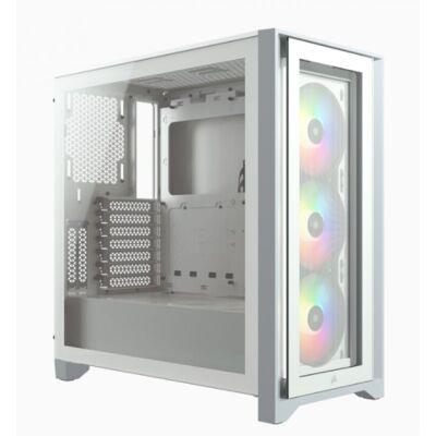 Corsair iCUE 4000X RGB gehärtetes Glas USB 3.0 Weiß Corsair iCUE 4000X RGB gehärtetes Glas USB 3.0 Weiß