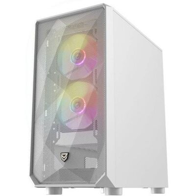 Nfortec Dys Tempered Glass USB 3.0 ARGB Weiß Nfortec Dys Tempered Glass USB 3.0 ARGB Weiß