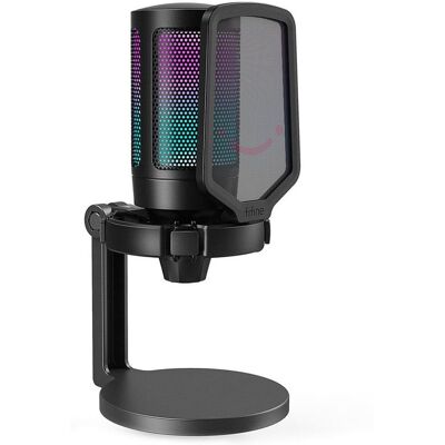 Mikrofon Fifine AmpiGame A6NEO USB-C Cardioid RGB Schwarz Mikrofon Fifine AmpiGame A6NEO USB-C Cardioid RGB Schwarz