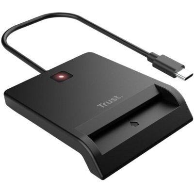 Smartcard-Leser Trust 26253 USB-C Kompakt Schwarz Smartcard-Leser Trust 26253 USB-C Kompakt Schwarz