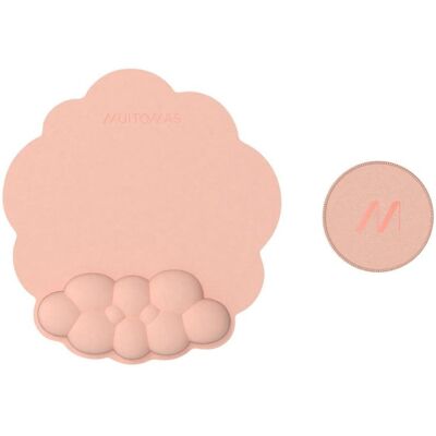 Mauspad Muitomas MOUSEPADPF Peach Handgelenkauflage Set 2-teilig Mauspad Muitomas MOUSEPADPF Peach Handgelenkauflage Set 2-teilig