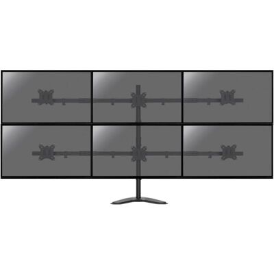Kimex Schwenk-/Neige-/Drehbare Tischhalterung für 6 PCs, 17"-32", VESA 100x100, max. 6 kg/Bildschirm Kimex Schwenk-/Neige-/Drehbare Tischhalterung für 6 PCs, 17"-32", VESA 100x100, max. 6 kg/Bildschirm