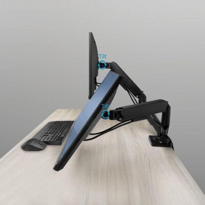ACT AC8314 Monitorarm Tischhalterung 2 Monitore 17 bis 35 Zoll VESA 75x75 bis 100x100 Max 18 kg ACT AC8314 Monitorarm Tischhalterung 2 Monitore 17 bis 35 Zoll VESA 75x75 bis 100x100 Max 18 kg