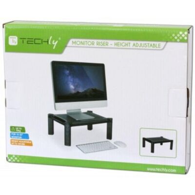 Techly Schreibtischhalter für 32" Monitor höhenverstellbar schwarz Techly Schreibtischhalter für 32" Monitor höhenverstellbar schwarz