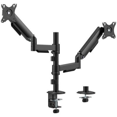 Kimex 015-2704 Doppelarm Monitorhalterung Tisch 17 bis 32" VESA 75x75 bis 100x100 Max 9Kg Kimex 015-2704 Doppelarm Monitorhalterung Tisch 17 bis 32" VESA 75x75 bis 100x100 Max 9Kg