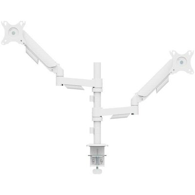 Kimex 015-2754 Doppelmonitor Tischhalterung 17 bis 32" VESA 75x75 bis 100x100 Max 9Kg Weiß Kimex 015-2754 Doppelmonitor Tischhalterung 17 bis 32" VESA 75x75 bis 100x100 Max 9Kg Weiß