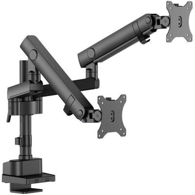 Kimex 015-2812 Doppel-Monitorhalterung Tisch 17 bis 35" VESA 75x75 bis 100x100 Max 12Kg Kimex 015-2812 Doppel-Monitorhalterung Tisch 17 bis 35" VESA 75x75 bis 100x100 Max 12Kg