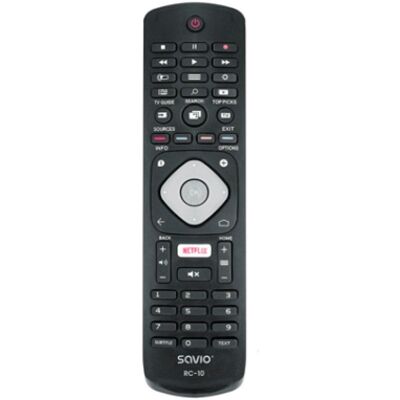 Savio RC-10 TV-Fernbedienung, kompatibel mit Philips Smart TV Savio RC-10 TV-Fernbedienung, kompatibel mit Philips Smart TV