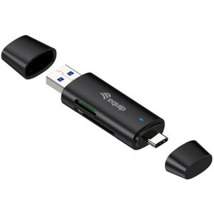 Kartenleser Equip 245462 USB 3.2 Type-A/Type-C 5000 Mbit/s Schwarz Kartenleser Equip 245462 USB 3.2 Type-A/Type-C 5000 Mbit/s Schwarz