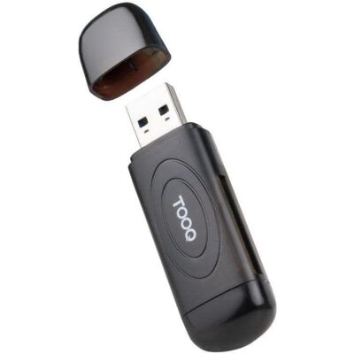 Kartenleser TooQ TQR-3002B USB 3.0 2 in 1 SD TF Kompakt Schwarz Kartenleser TooQ TQR-3002B USB 3.0 2 in 1 SD TF Kompakt Schwarz