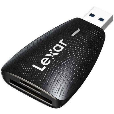 Kartenleser Lexar LRW450 USB 3.1 Zwei Steckplätze SD microSD Schwarz Kartenleser Lexar LRW450 USB 3.1 Zwei Steckplätze SD microSD Schwarz