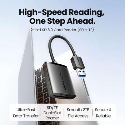 Kartenleser Vention CLPBB USB 3.0 SD & microSD Kartenleser Vention CLPBB USB 3.0 SD & microSD