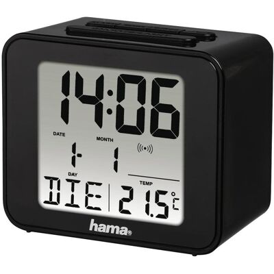 Wecker Digital Hama Cube Schwarz mit DCF-Funksteuerung Wecker Digital Hama Cube Schwarz mit DCF-Funksteuerung