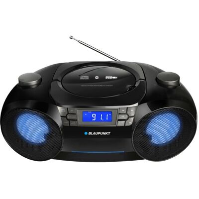 CD-Player Blaupunkt BB31LED Digital FM USB Bluetooth SD 6W Schwarz Grau CD-Player Blaupunkt BB31LED Digital FM USB Bluetooth SD 6W Schwarz Grau