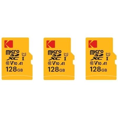 Speicherkarte Kodak Micro SDXC 128GB 3er-Pack mit SD-Adapter Speicherkarte Kodak Micro SDXC 128GB 3er-Pack mit SD-Adapter