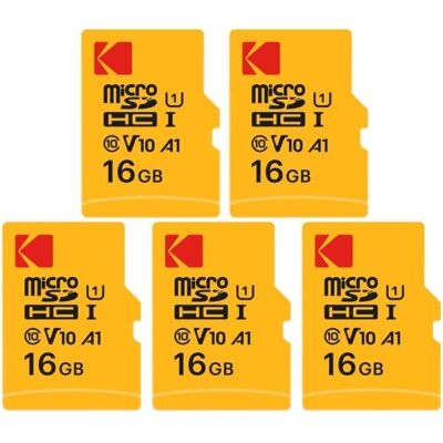 MicroSD-Karte Kodak Premium 16GB SDXC hohe Geschwindigkeit und erweiterte Zuverlässigkeit MicroSD-Karte Kodak Premium 16GB SDXC hohe Geschwindigkeit und erweiterte Zuverlässigkeit