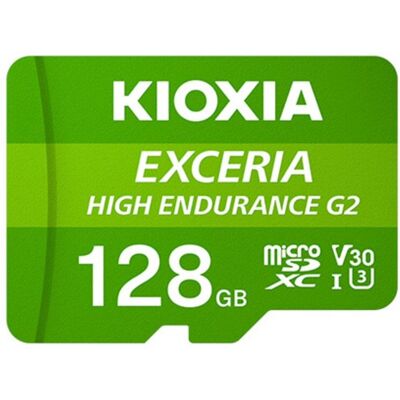 MicroSD Kioxia Exceria High Endurance G2 128GB UHS-I U3 V30 A1 100MB/s + SD Adapter MicroSD Kioxia Exceria High Endurance G2 128GB UHS-I U3 V30 A1 100MB/s + SD Adapter