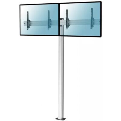 Kimex Neigbarer/Anschraubbarer Bodenständer für 2 TV-Bildschirme 50"-55", Höhe 240 cm, VESA 600x400, max. 50 kg Kimex Neigbarer/Anschraubbarer Bodenständer für 2 TV-Bildschirme 50"-55", Höhe 240 cm, VESA 600x400, max. 50 kg