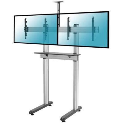 Kimex Videokonferenzständer für 2 TV-Bildschirme 45"-55", VESA 600x400, max. 50 kg Kimex Videokonferenzständer für 2 TV-Bildschirme 45"-55", VESA 600x400, max. 50 kg