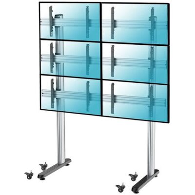 Kimex Bodenständer für 6 TV-Bildschirme 45"-55" VESA 600x400 Max. 50 kg Kimex Bodenständer für 6 TV-Bildschirme 45"-55" VESA 600x400 Max. 50 kg