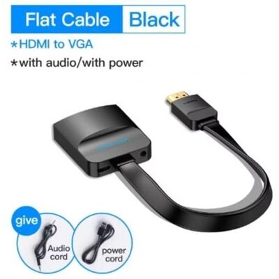 Vention 74346 HDMI auf VGA/Micro USB/Klinke 3,5mm Konverter 0,2m Schwarz Vention 74346 HDMI auf VGA/Micro USB/Klinke 3,5mm Konverter 0,2m Schwarz