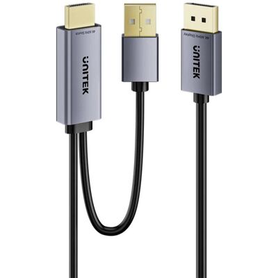 Unitek DisplayPort zu HDMI Adapterkabel 1,8 m 4K 60 Hz Unitek DisplayPort zu HDMI Adapterkabel 1,8 m 4K 60 Hz