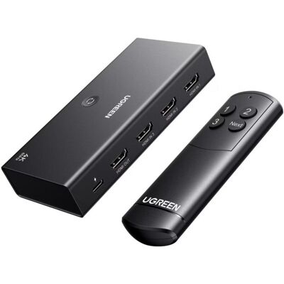 HDMI Schalter Ugreen 3-in-1 4K@60Hz mit Fernbedienung HDMI Schalter Ugreen 3-in-1 4K@60Hz mit Fernbedienung