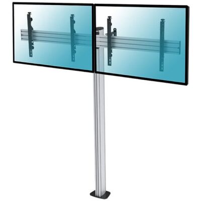 Kimex Schraub-Bodenständer für 2 Fernseher 50"-55", Höhe 175 cm, VESA 600x400, max. 50 kg Kimex Schraub-Bodenständer für 2 Fernseher 50"-55", Höhe 175 cm, VESA 600x400, max. 50 kg
