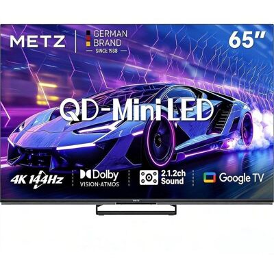 TV Metz QD Mini LED 65MNE8000Z 65" 4K UltraHD 144Hz Smart TV Google TV Dolby Vision TV Metz QD Mini LED 65MNE8000Z 65" 4K UltraHD 144Hz Smart TV Google TV Dolby Vision
