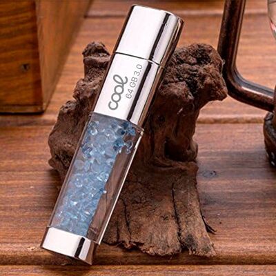 Cool Crystal Pen Drive USB 3.0 64 GB Hellblau Cool Crystal Pen Drive USB 3.0 64 GB Hellblau