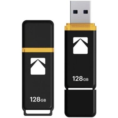 USB Stick Kodak Classic K103 128GB USB 3.2 Gen 1 Schwarz Gelb USB Stick Kodak Classic K103 128GB USB 3.2 Gen 1 Schwarz Gelb