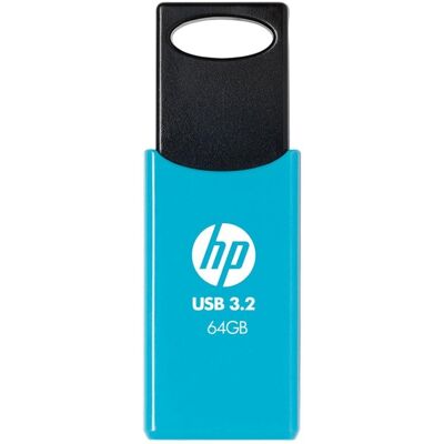 HP 712w 64GB USB Typ A 3.2 Gen 1 Blau Schiebefaktor 120 MB/s Lesen HP 712w 64GB USB Typ A 3.2 Gen 1 Blau Schiebefaktor 120 MB/s Lesen