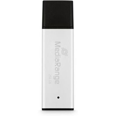 USB-Stick MediaRange MR1903 256 GB USB 3.2 Gen 1 Schwarz Silber USB-Stick MediaRange MR1903 256 GB USB 3.2 Gen 1 Schwarz Silber
